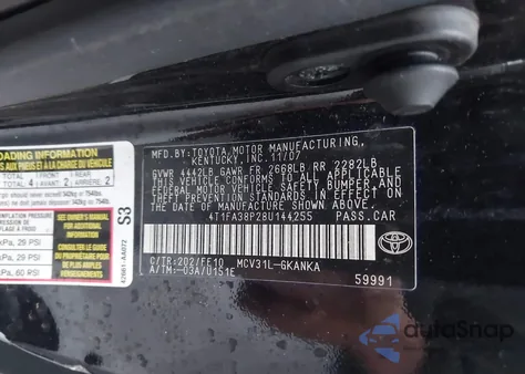 2008 Toyota Camry Solara Se из США, поврежденный, VIN 4T1FA38P28U144255